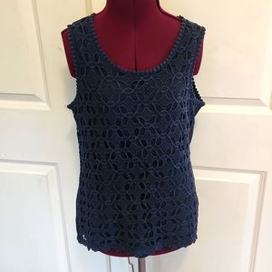Anthropologie Navy Tank S